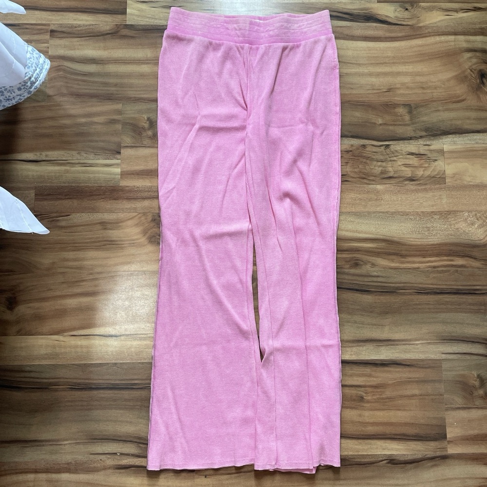 Sundry Pink Ribbed Lounge Pants